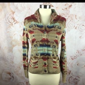 Denim & Supply Southwest Tribal Sweater Cardigan